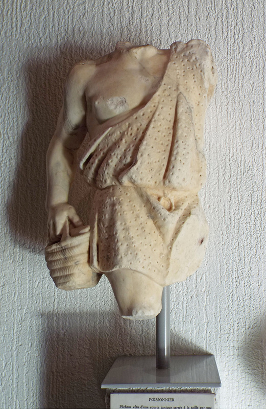 Fisherman in the Lugdunum Gallo-Roman Museum, October 2022