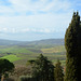 Italy, Toscana, Looking to the South from the Walls of Pienza