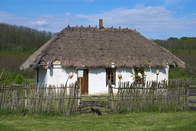 Das Haus des Pfarrers im Freilichtmuseum »Kosak-Chutir«