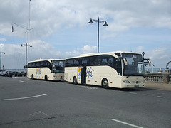 DSCF8509 Alfa Travel coaches at East Cowes, Isle of Wight - 3 Jul 2017