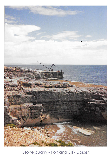 Stone quarry on Portland Bill July 2002