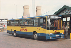 South Yorkshire Transport (Mainline) 652 (H652 THL) at Meadowhall – 22 Mar 1992 (158-13)