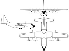 C-130 : type H, Line Drawing