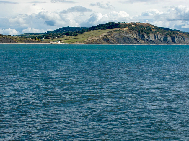 Looking over to Charmouth from Lyme Regis