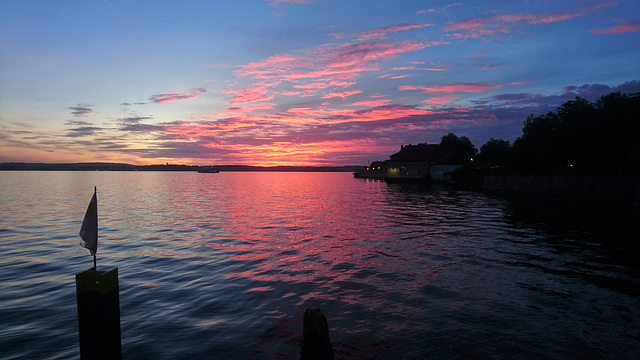 Sonnenuntergang am Bodensee