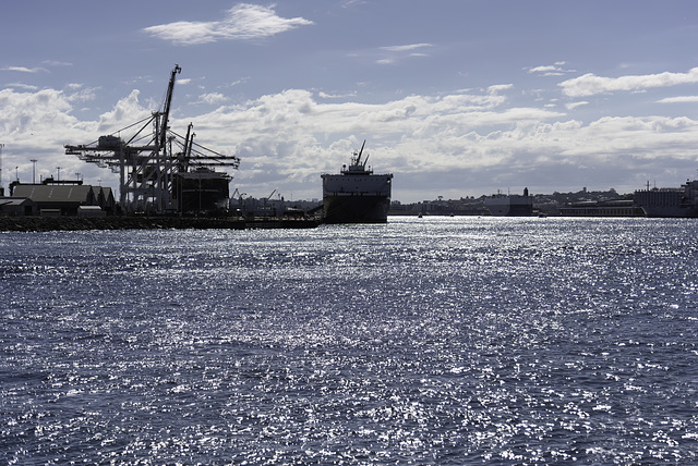 Fremantle harbour while it was fine.