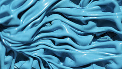 Dried printing ink skin- Macro.