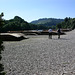 Wartende Touristen-Flöße im Dunajec-Tal