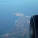 Auf dem Edelweissflug WK 284 von Zürich nach Funchal Madeira, über Portugal bei Peniche. Fotografiert aus einer Flughöhe von 11580 Metern.