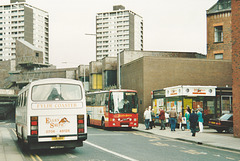 Ellen Smith (Rossendale Transport) 384 (LIB 1184) (NDW 148X) and 321 (RJI 8721) (F348 JSU) - 16 Apr 1995 (260-13)