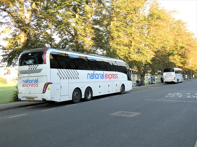 Whippet Coaches (National Express contractor) NX17 (BV17 GSU) in Cambridge - 1 Sep 2020 (P1070408)