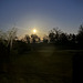 Golf course at night