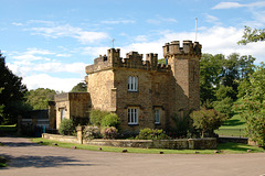 House in Edensor Estate Village, Derbyshire