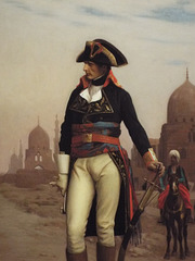 Detail of Napoleon in Egypt by Gerome in the Princeton University Art Museum, April 2017