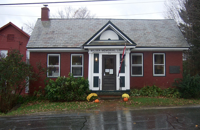 Wilder Memorial Library, Weston, Vermont