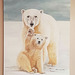 Peinture acrylique des ours polaires