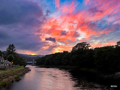 Sunset over the Tummel from Port na Craig