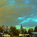 Regenbogen am Campingplatz