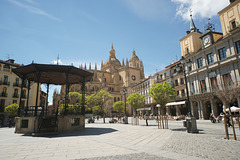 Plaza Mayor And The Cathedral