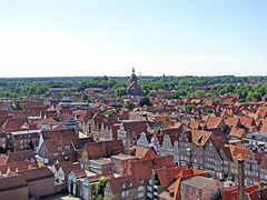 Lüneburgs Dächer, Blick vom Wasserturm