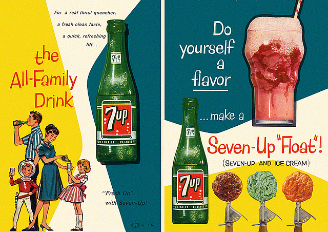 7Up Soda Leaflet, c1961