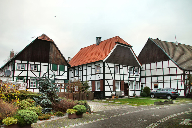 Fachwerkhäuser an der Freiheit (Altes Dorf Westerholt, Herten) / 21.11.2020