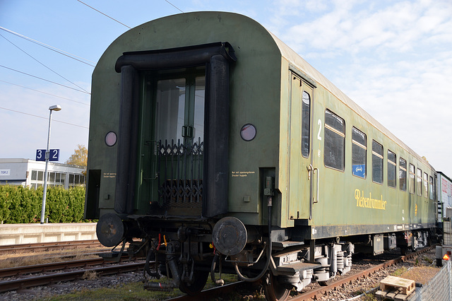 Personenwagen der Deutschen Bahn. Heute im Besitz der Eisenbahnfreunde Breisgau e.V.