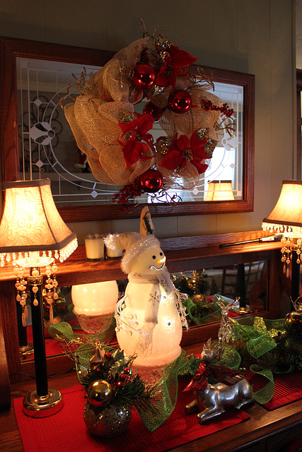 " Frosty the Snowman"...lights up our home! :)