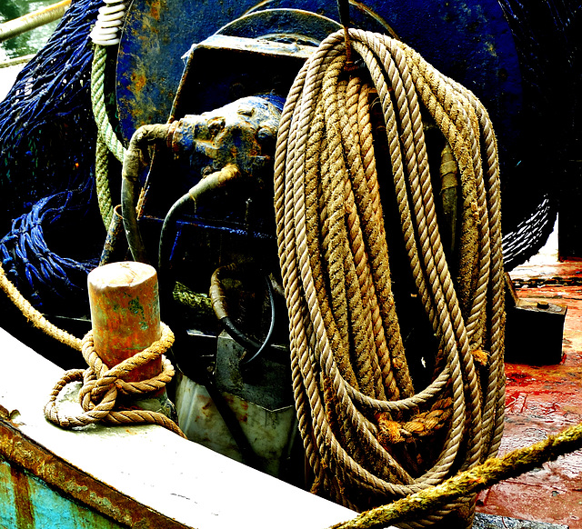 Rust and Ropes On The Fishing Boats