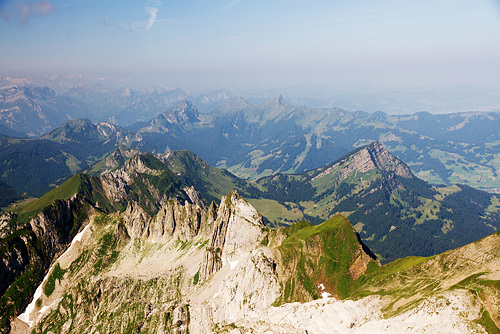 Aussicht vom Säntis, Schweiz