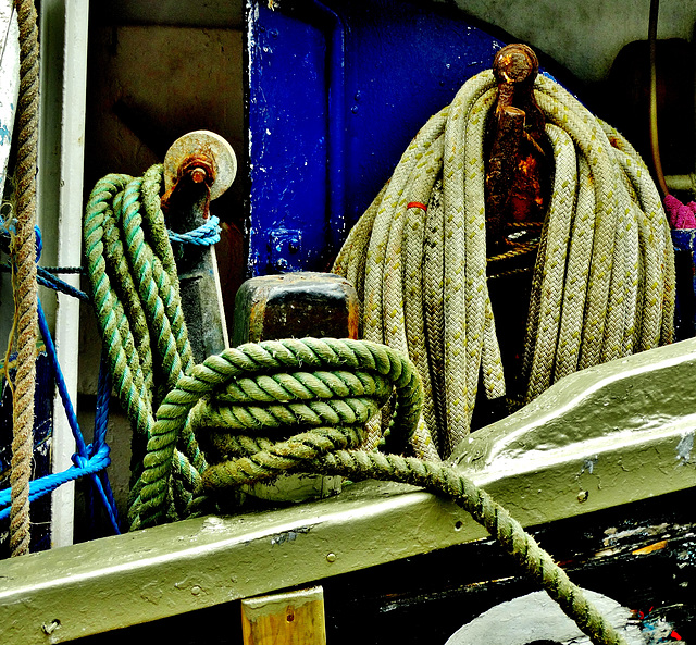 Rust and Ropes On The Fishing Boats