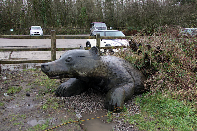 Bear sculpture