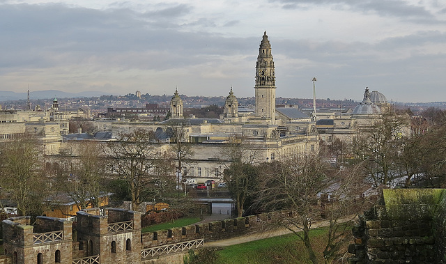 city hall and cathays park, cardiff