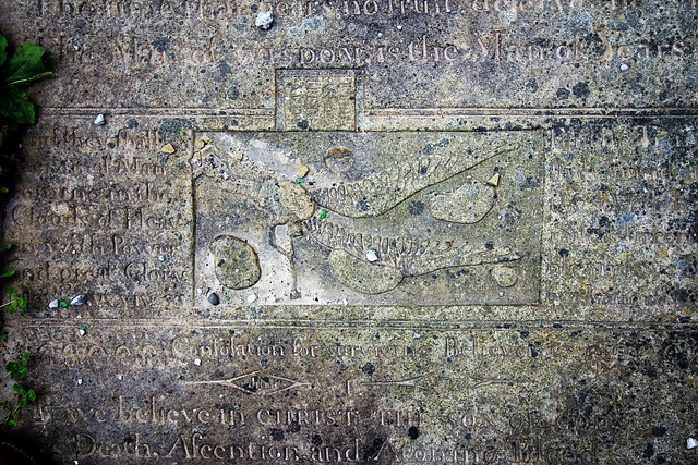 Detail of Memorial, Illingworth Churchyard, West Yorkshire