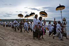Ceremony of the beach Jimbaran, Bali
