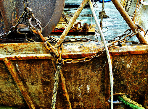 Rust and Ropes On The Fishing Boats