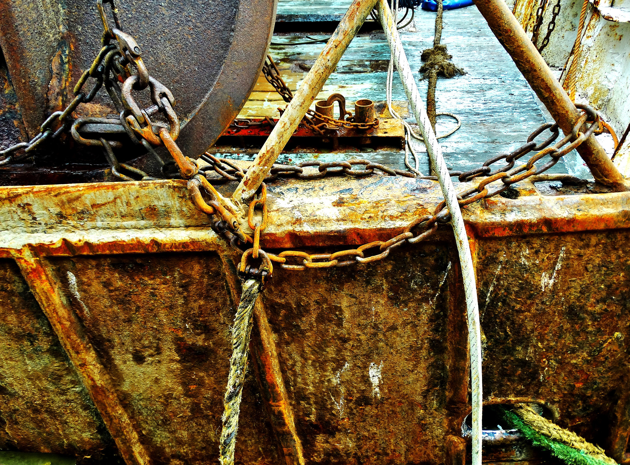 Rust and Ropes On The Fishing Boats