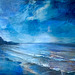 Alison Johnston's painting of the Moray Firth from the beach at Primrose Bay
