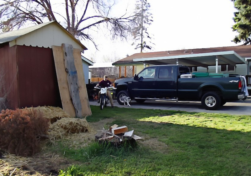 Honda bike, Ford truck