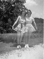 Alice and friend, New Orleans, early 1940s