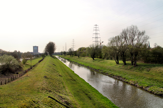 Emscher bei Osterfeld (Oberhausen) / 8.04.2018