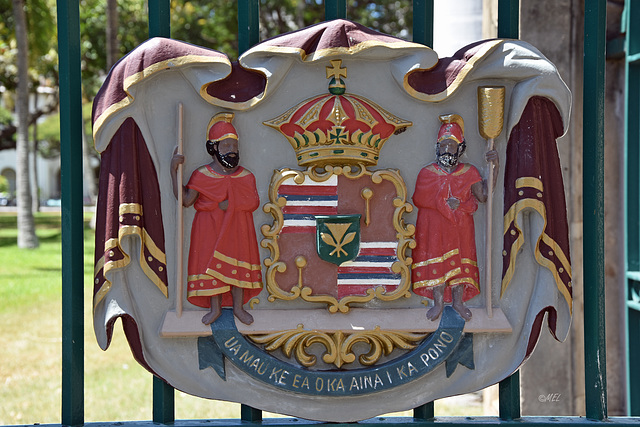 Der Zaun am Palast in Honolulu