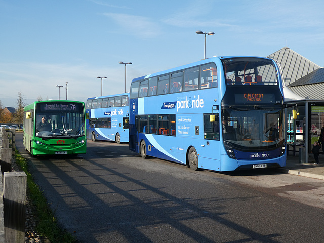 A2B Travel YX11 AEB and Stagecoach East 10792 (SN66 VZP) at Trumpington P&R - 6 Nov 2019 (P1050023) A2B Travel YX11 AEB and Stagecoach East 10792 (SN66 VZP) at Trumpington P&R - 6 Nov 2019 (P1050023)