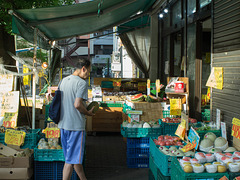 At the fruit and vegetable shop