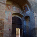 Italy, San Gimignano, Open Door to the Palazzo Comunale