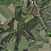 Route of the walk on Google Earth