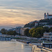 Sunset in Bratislava with Bratislava Castle