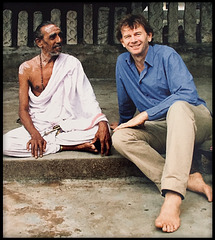 Michael Wood and a Purohit (Priest)