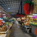 Perspective de marché coloré de soir