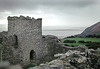 It was a wet day at Llansteffan Castle, Carmarthenshire